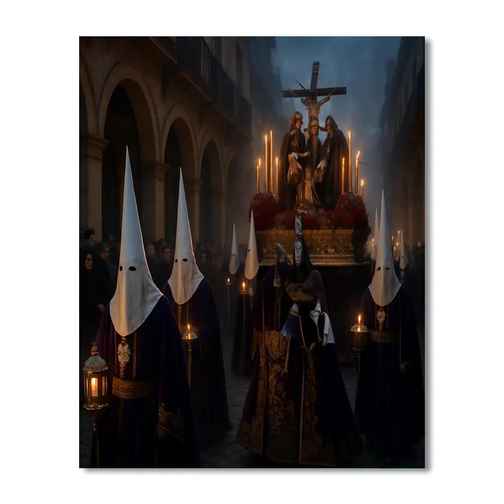 Semana Santa Procession Seville Spain Paint by numbers kits