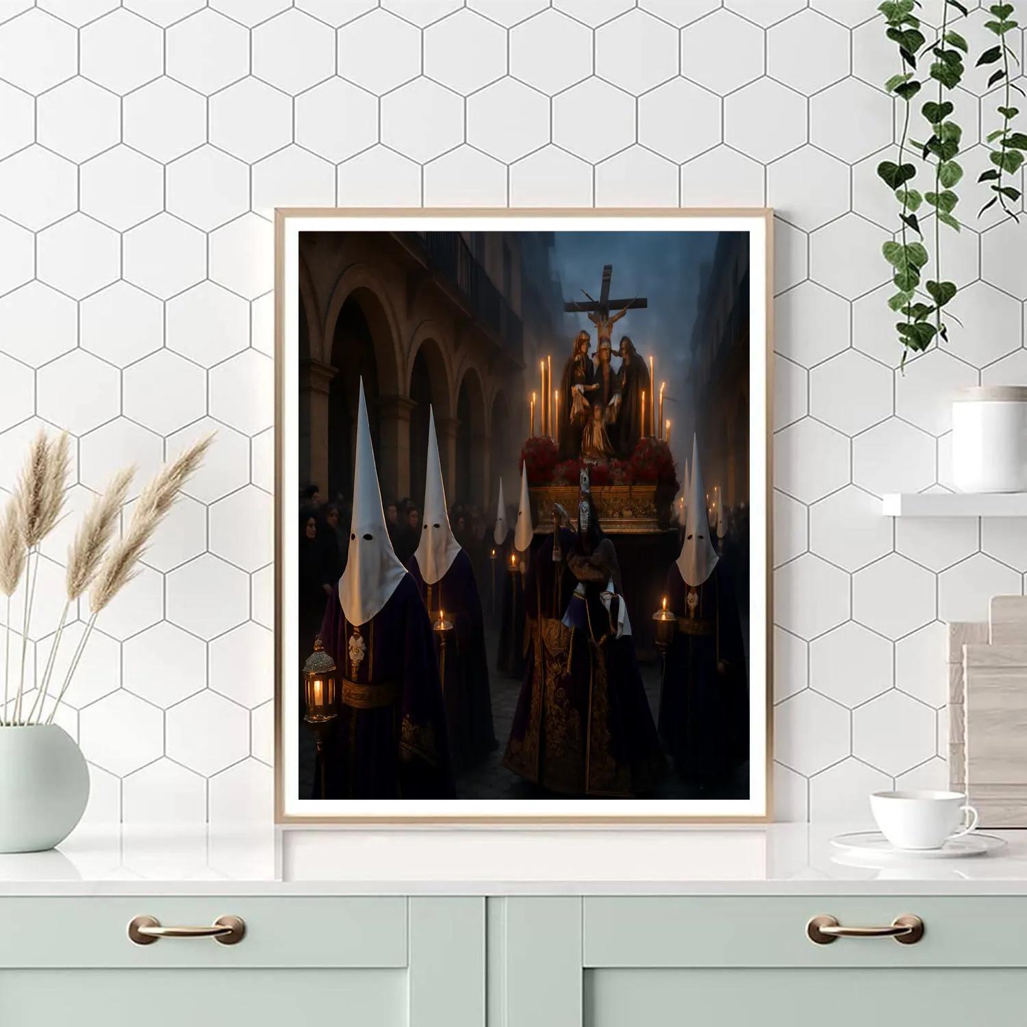 Semana Santa Procession Seville Spain Paint by numbers kits