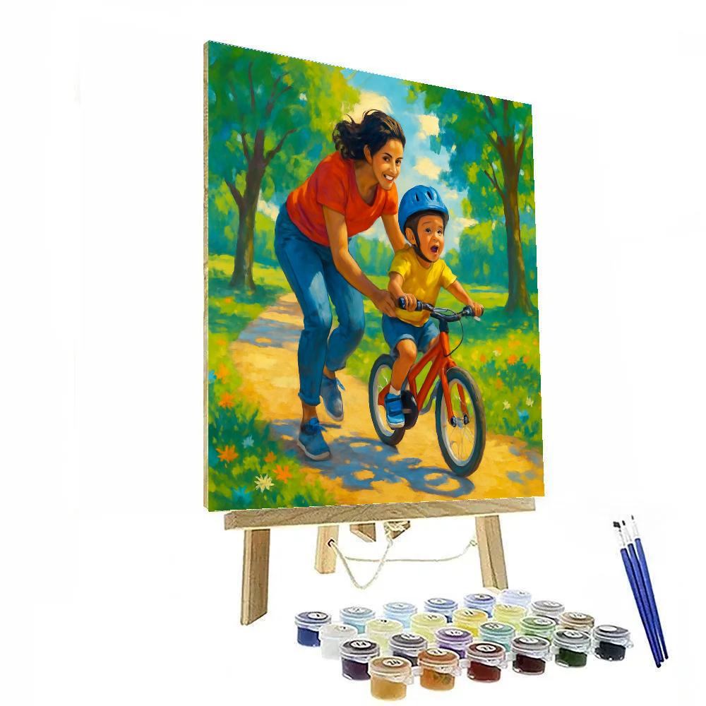 First Bike Ride Adventure Number painting