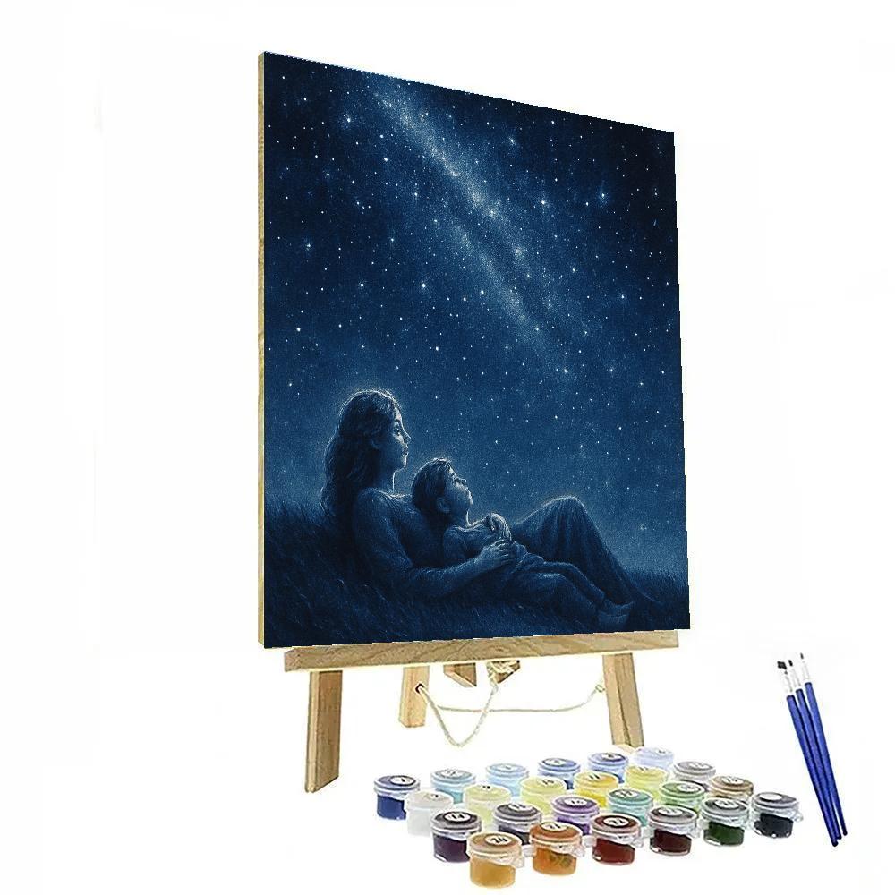Star Gazing Bonding Moment DIY paint by numbers