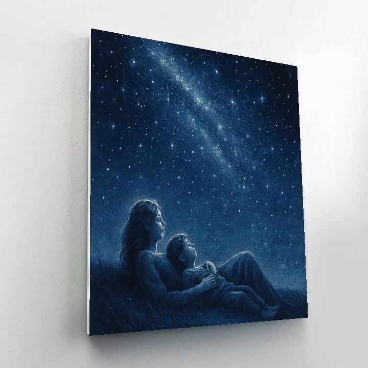 Star Gazing Bonding Moment DIY paint by numbers