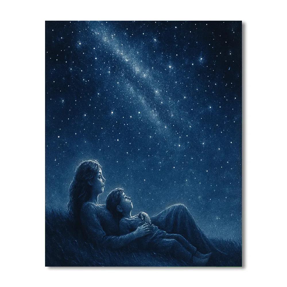 Star Gazing Bonding Moment DIY paint by numbers