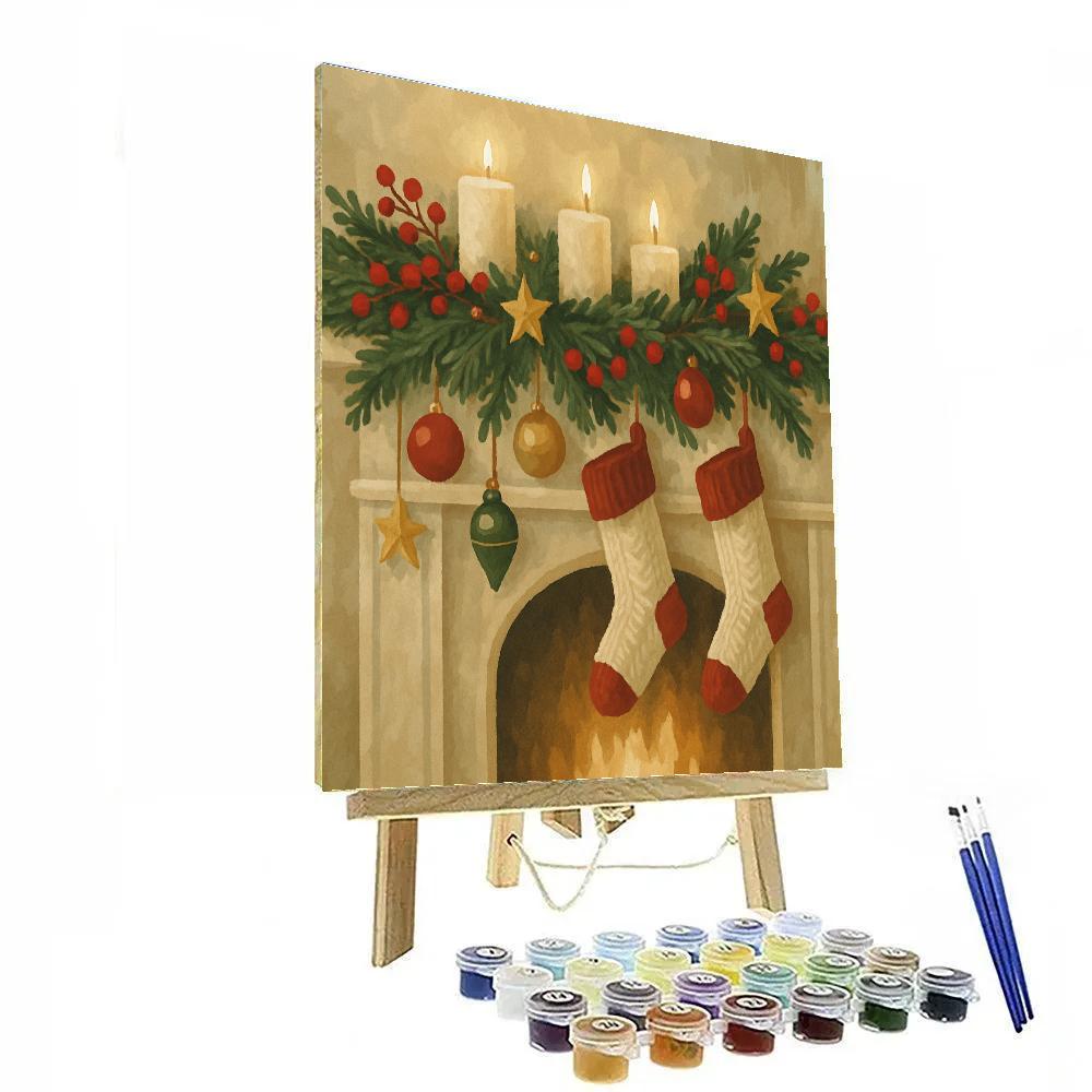 Ornaments On The Mantle painting number kit