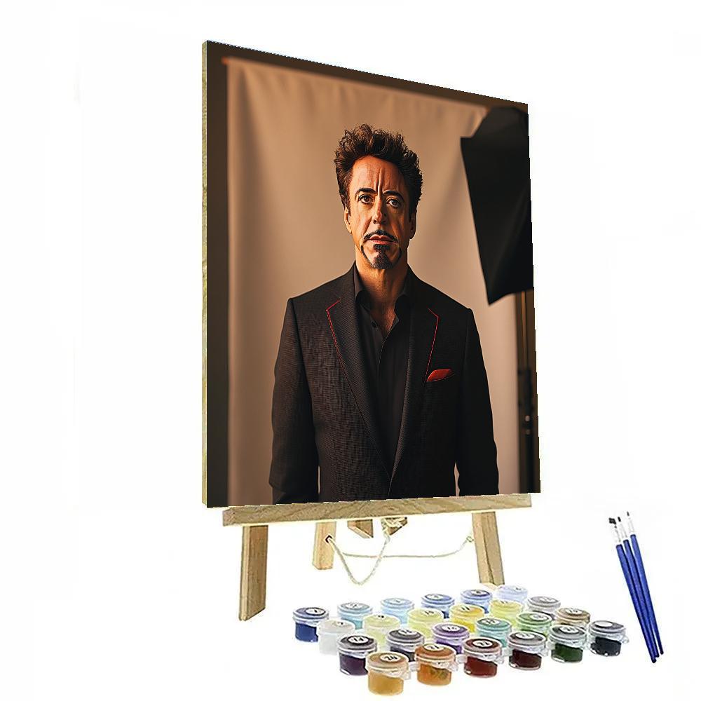 Robert Downey Jr.: Forging A Modern Ironhearted Ingenue painting number kit
