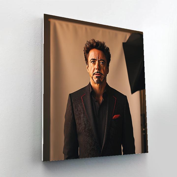 Robert Downey Jr.: Forging A Modern Ironhearted Ingenue painting number kit