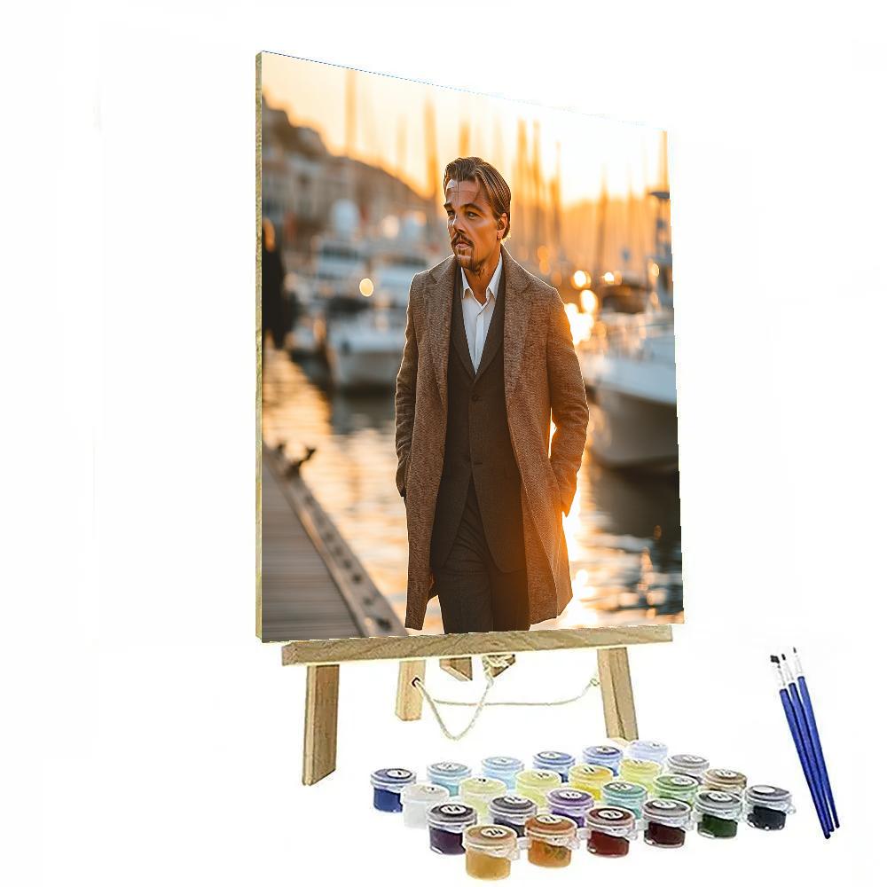 Leonardo DiCaprio: Charting Windward Dreams Beyond The Horizon paint by color