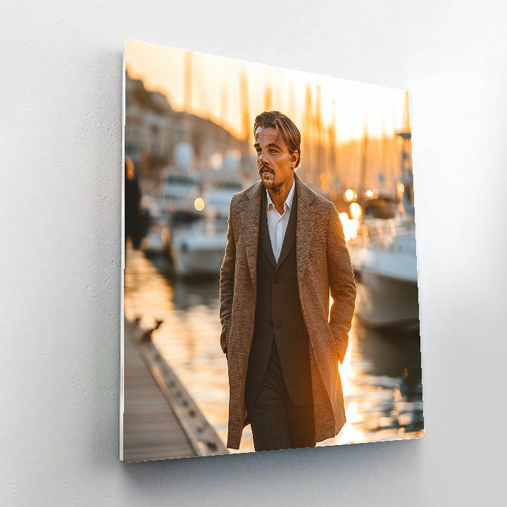 Leonardo DiCaprio: Charting Windward Dreams Beyond The Horizon paint by color