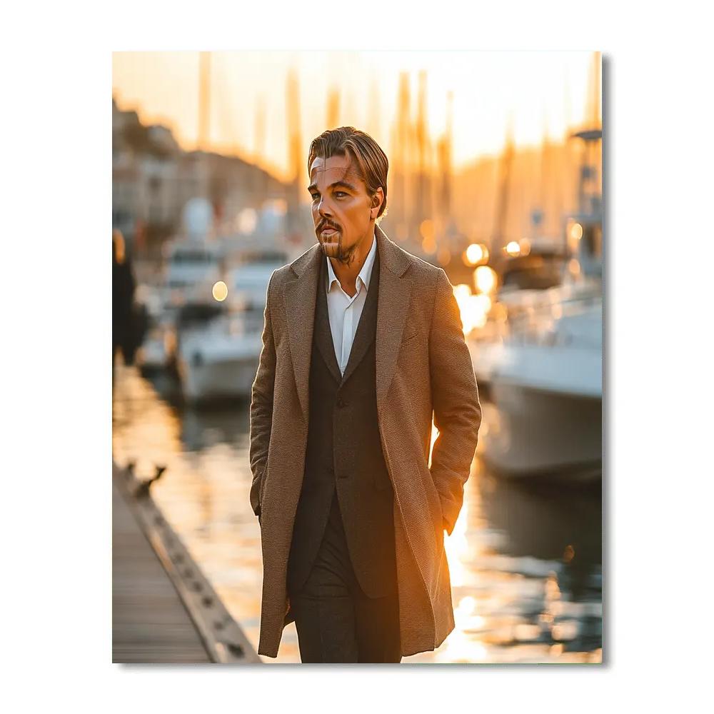 Leonardo DiCaprio: Charting Windward Dreams Beyond The Horizon paint by color