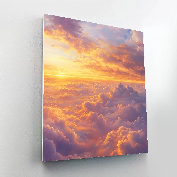 Leonardo Da Vinci Inspired Ethereal Clouds DIY paint by numbers