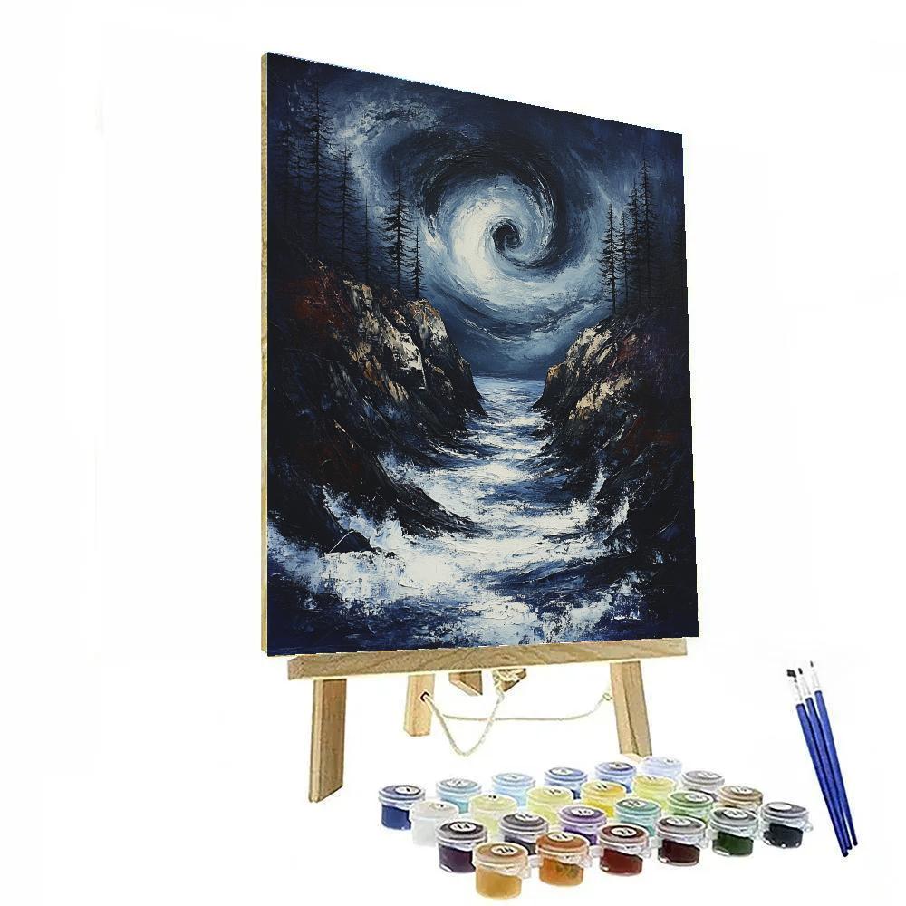 Arthur Lismer Inspired September Gale Over Rocky Channels paint by color