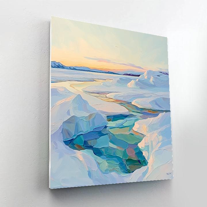 A.Y. Jackson Inspired Arctic Blue Noon painting number kit