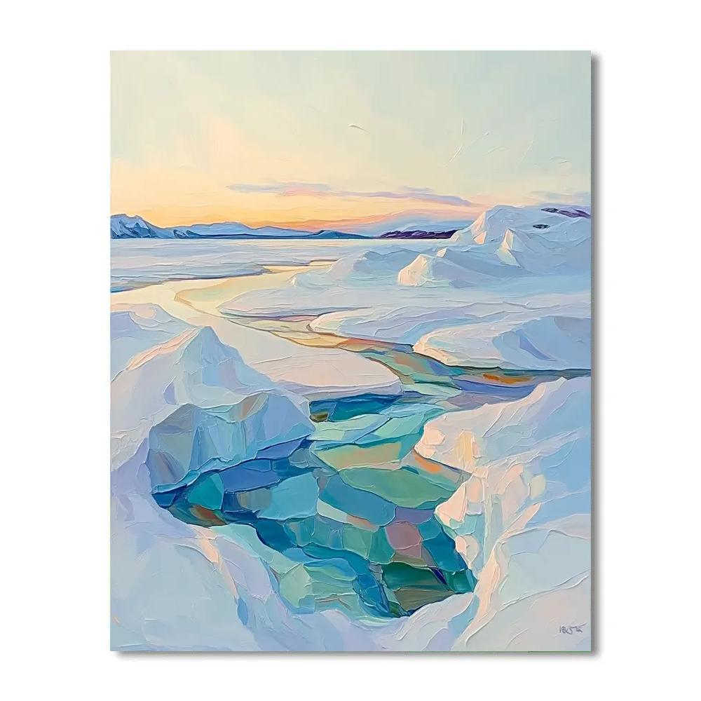 A.Y. Jackson Inspired Arctic Blue Noon painting number kit