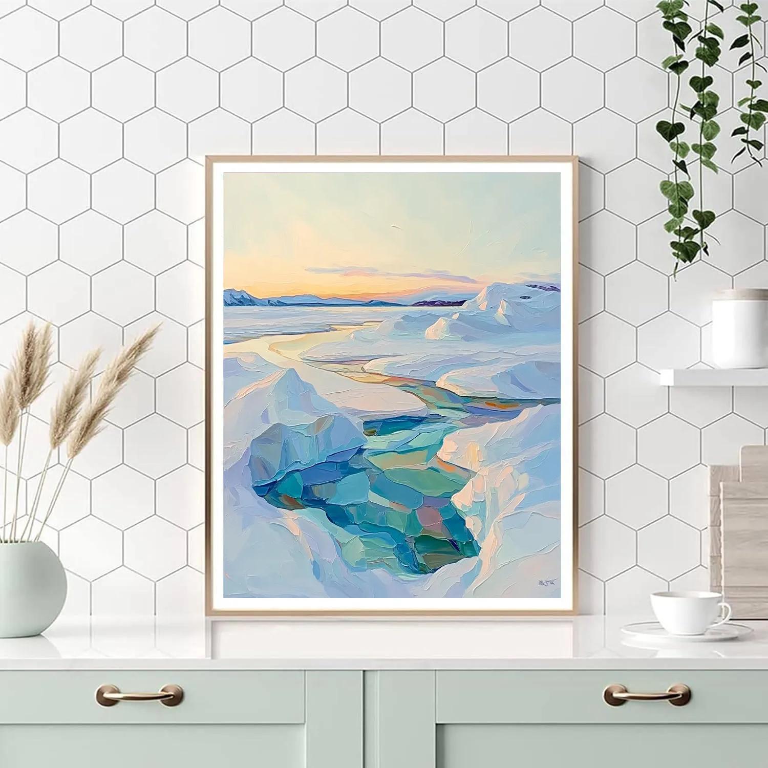 A.Y. Jackson Inspired Arctic Blue Noon painting number kit