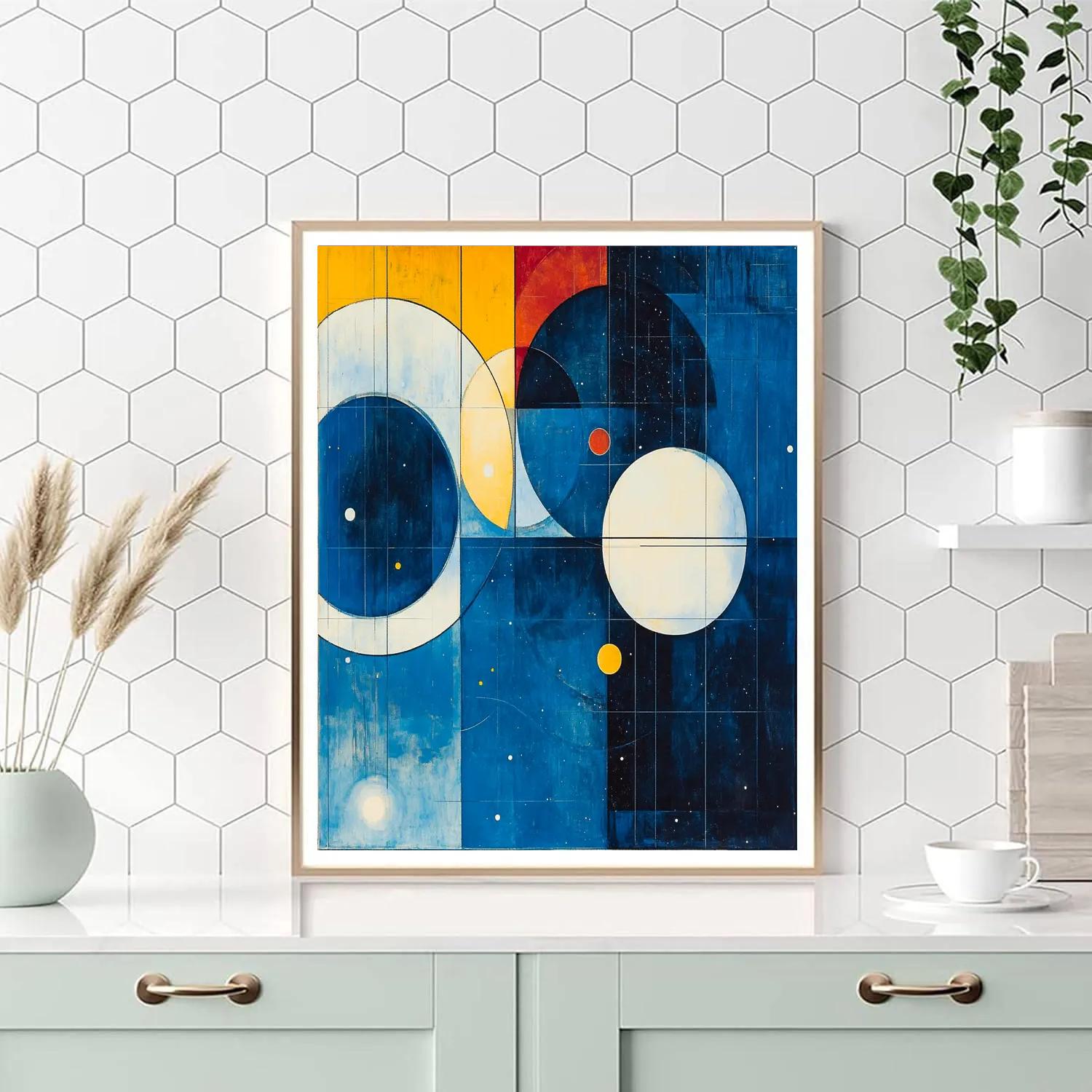 Wassily Kandinsky Inspired Cosmic Geometry Number painting