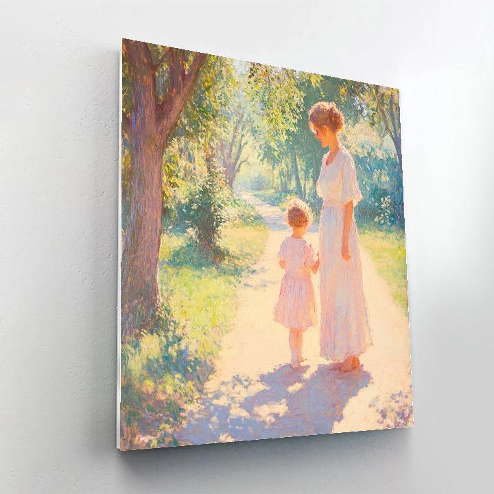 Mary Cassatt Inspired Mother And Child In Park Paint by numbers kits
