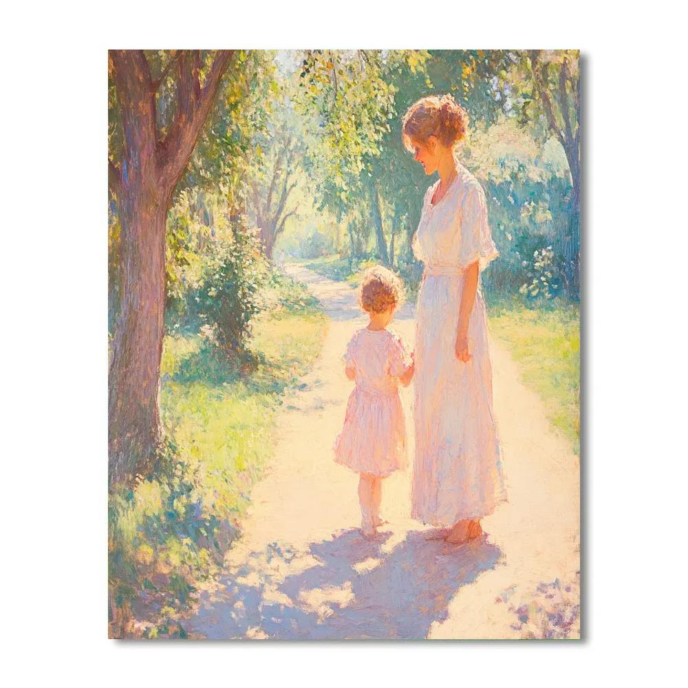 Mary Cassatt Inspired Mother And Child In Park Paint by numbers kits