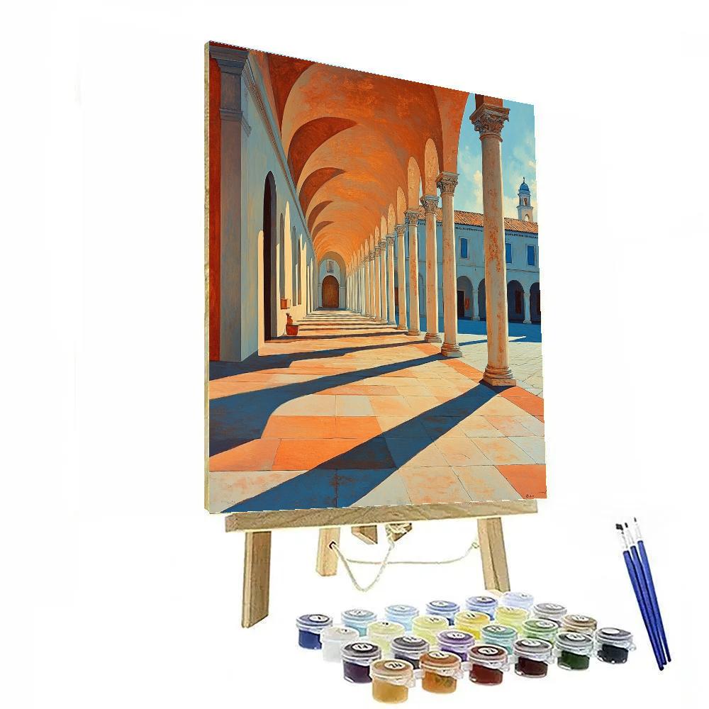 Giorgio De Chirico Inspired Metaphysical Piazza Painting by numbers kit