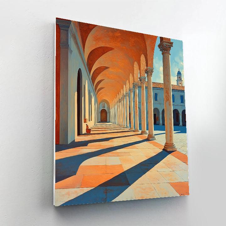 Giorgio De Chirico Inspired Metaphysical Piazza Painting by numbers kit