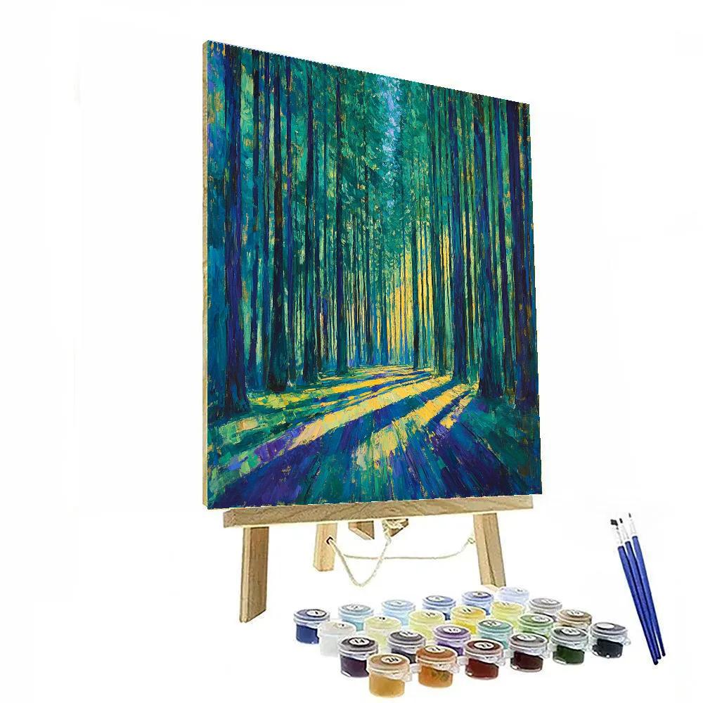 Emily Carr Inspired Cathedral Canopy Numbered painting kits
