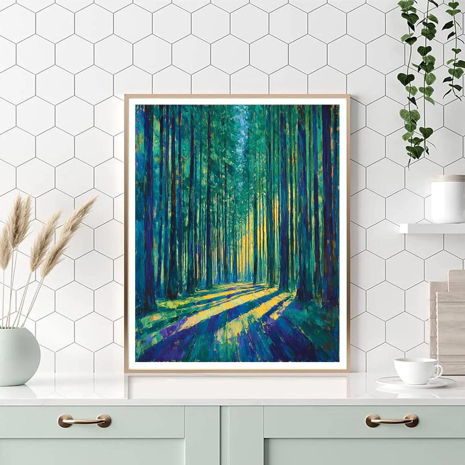 Emily Carr Inspired Cathedral Canopy Numbered painting kits