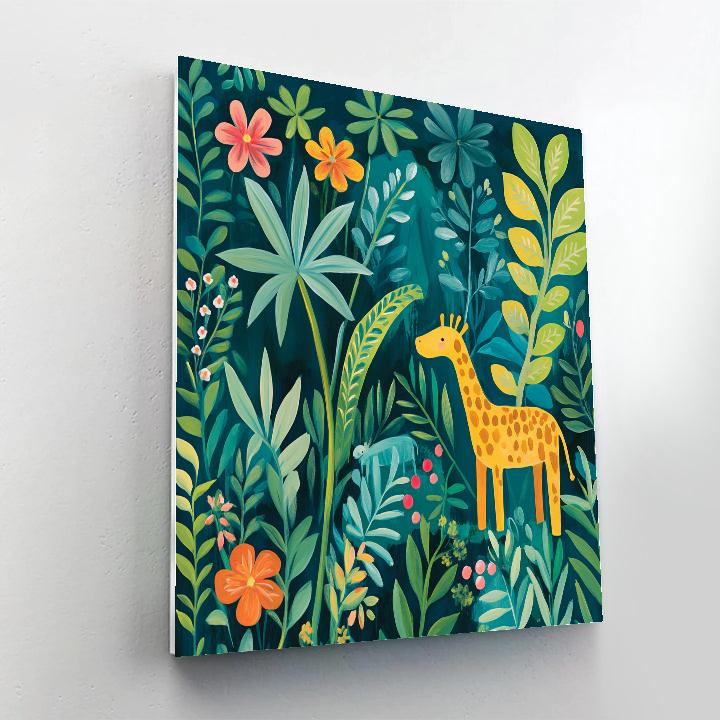 Henri Rousseau Inspired Jungle Picnic Number painting