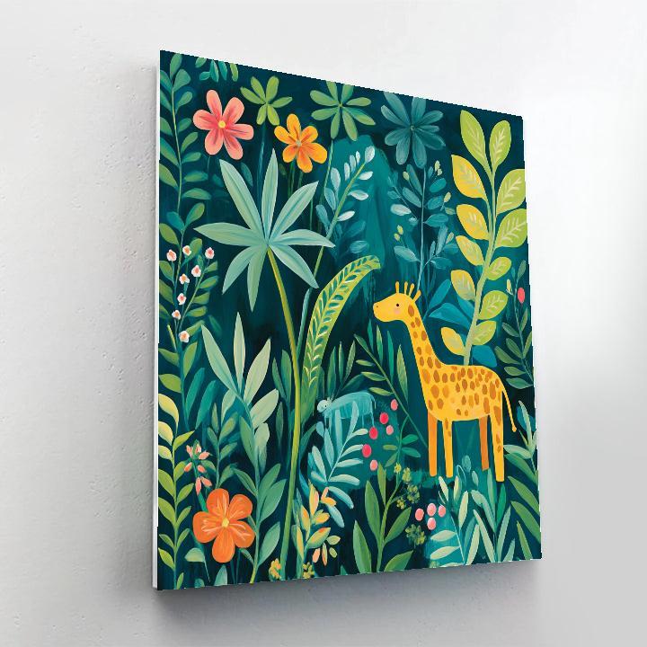 Henri Rousseau Inspired Jungle Picnic Number painting