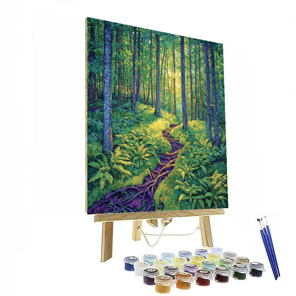 Emily Carr Inspired Hidden Grove Of Light Paint by numbers art