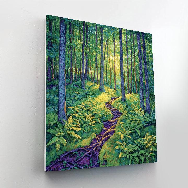 Emily Carr Inspired Hidden Grove Of Light Paint by numbers art