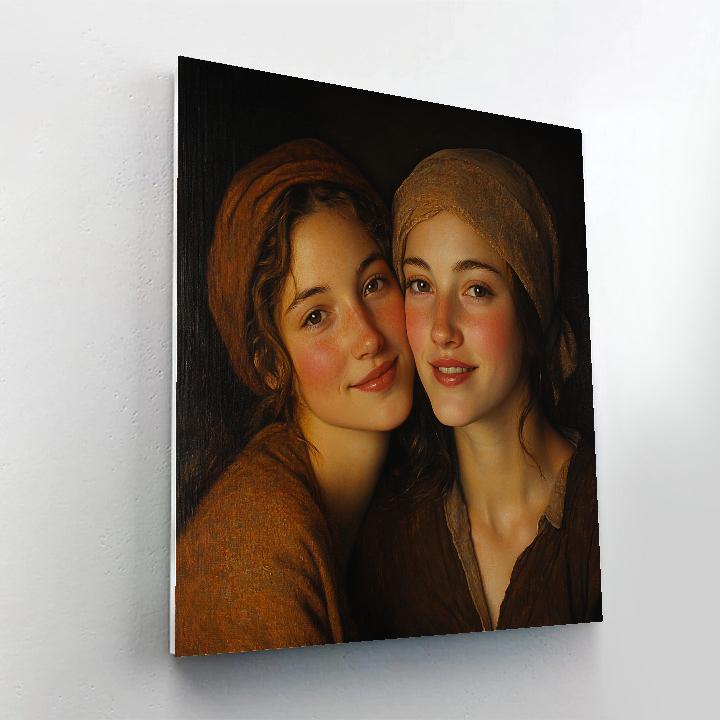 Rembrandt Inspired Portrait Of Friendship Number painting