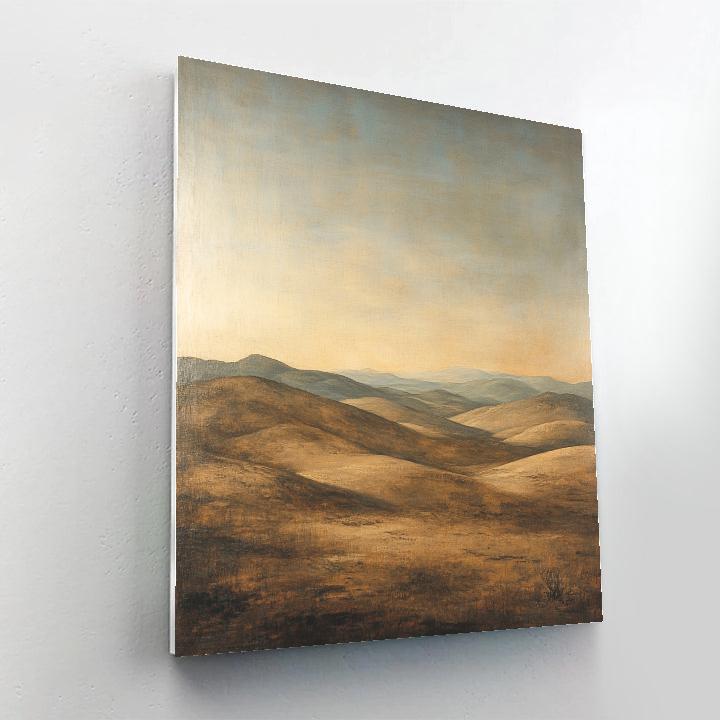 Francisco Goya Inspired Desolate Hills Under Ominous Horizon Glow DIY paint by numbers