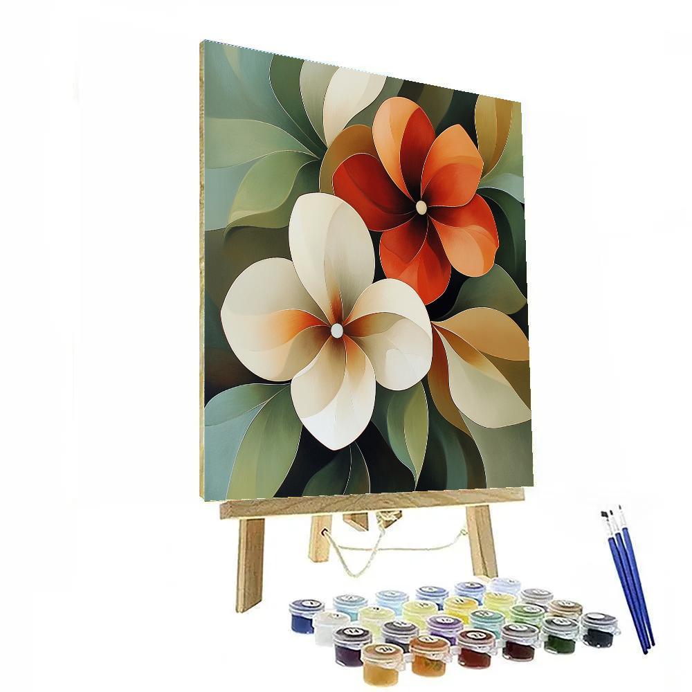 Georgia OKeeffe Inspired Desert Flowers DIY paint by numbers