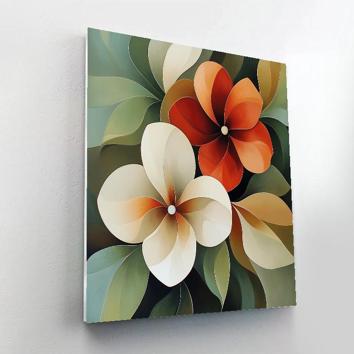 Georgia OKeeffe Inspired Desert Flowers DIY paint by numbers