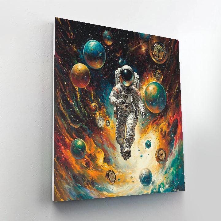 Salvador Dali Inspired Astronaut Dreams DIY paint by numbers