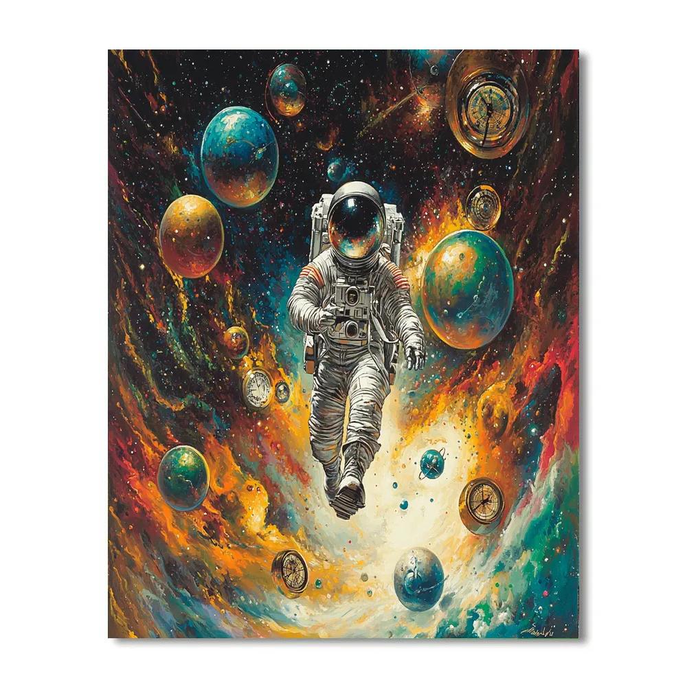 Salvador Dali Inspired Astronaut Dreams DIY paint by numbers