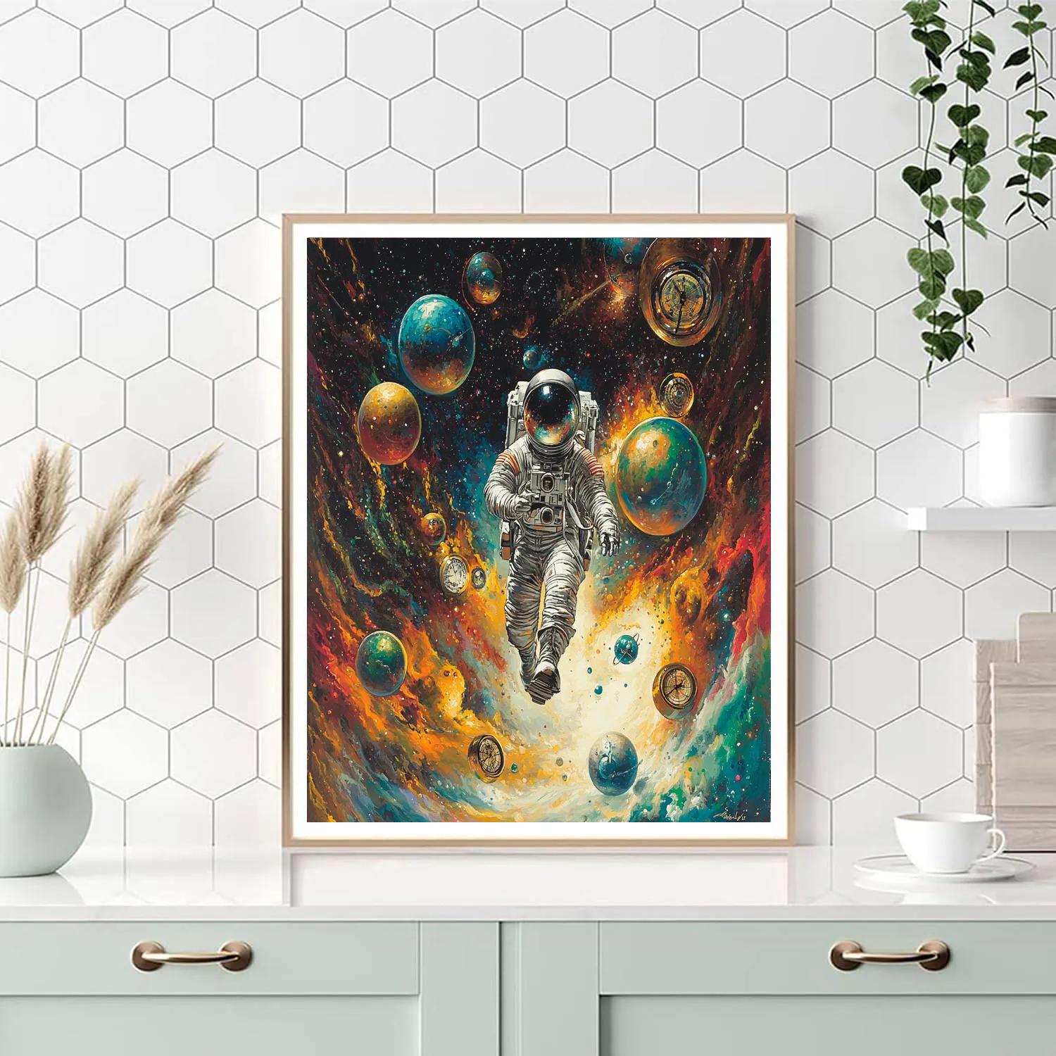 Salvador Dali Inspired Astronaut Dreams DIY paint by numbers