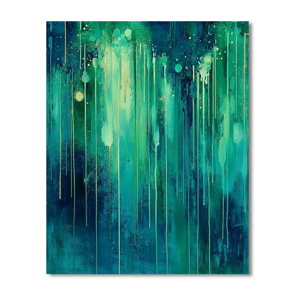 Jackson Pollock Inspired Auroral Drip Symphony Painting by numbers kit
