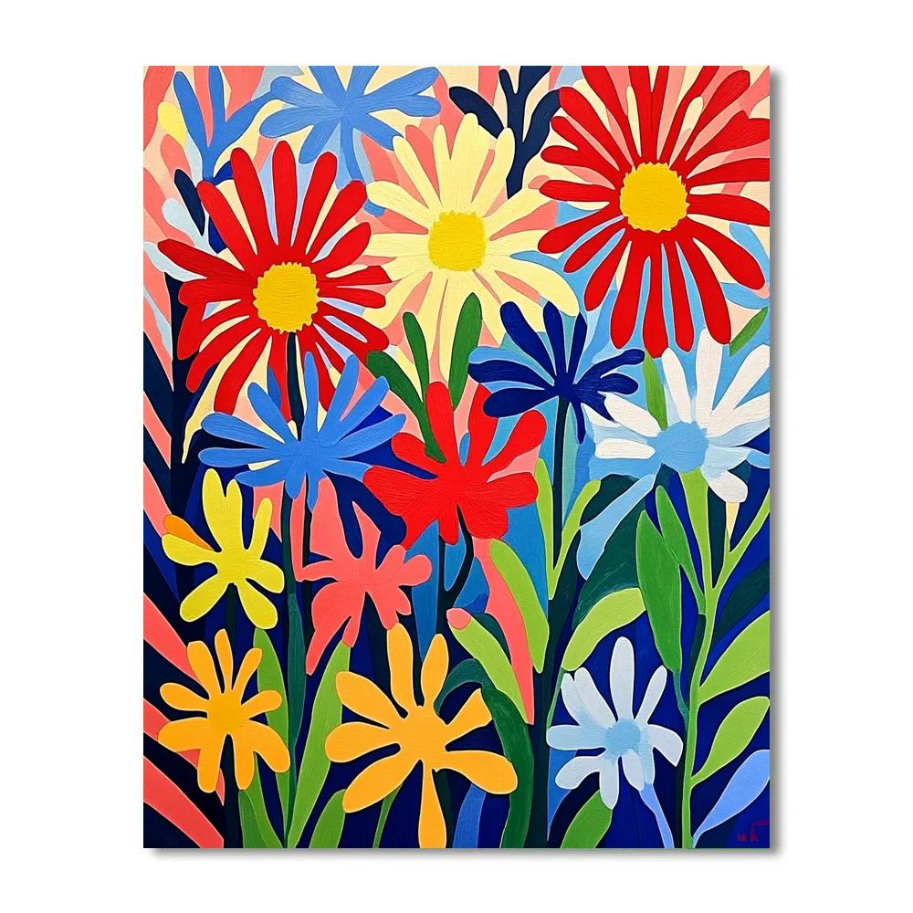 Henri Matisse Inspired Floral Celebration Paint by numbers kits