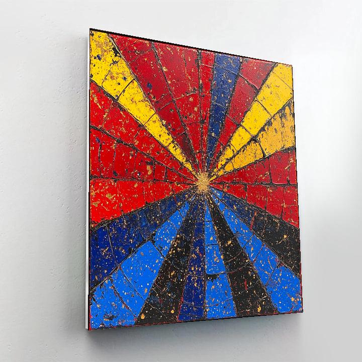Jackson Pollock Inspired Supernova Web Paint by numbers art