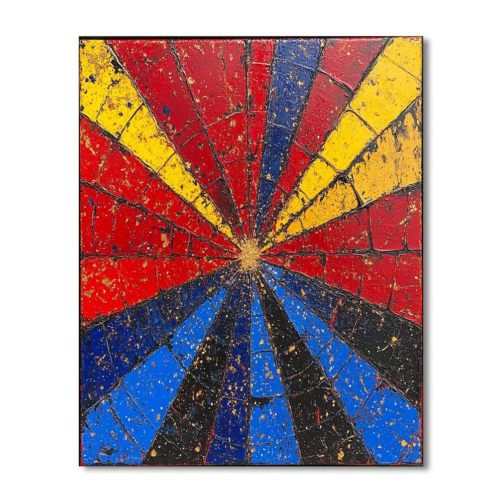 Jackson Pollock Inspired Supernova Web Paint by numbers art