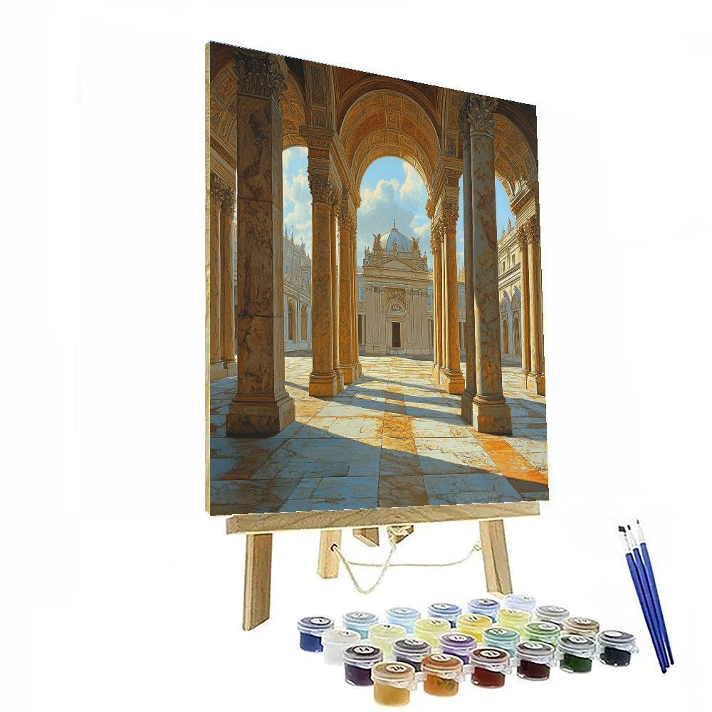 Raphael Inspired Renaissance Architecture Numbered painting kits