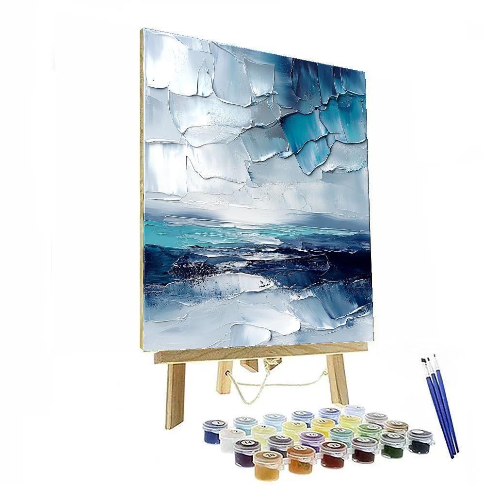 Jean-Paul Riopelle Inspired Northern Sky Mosaic Painting by numbers kit