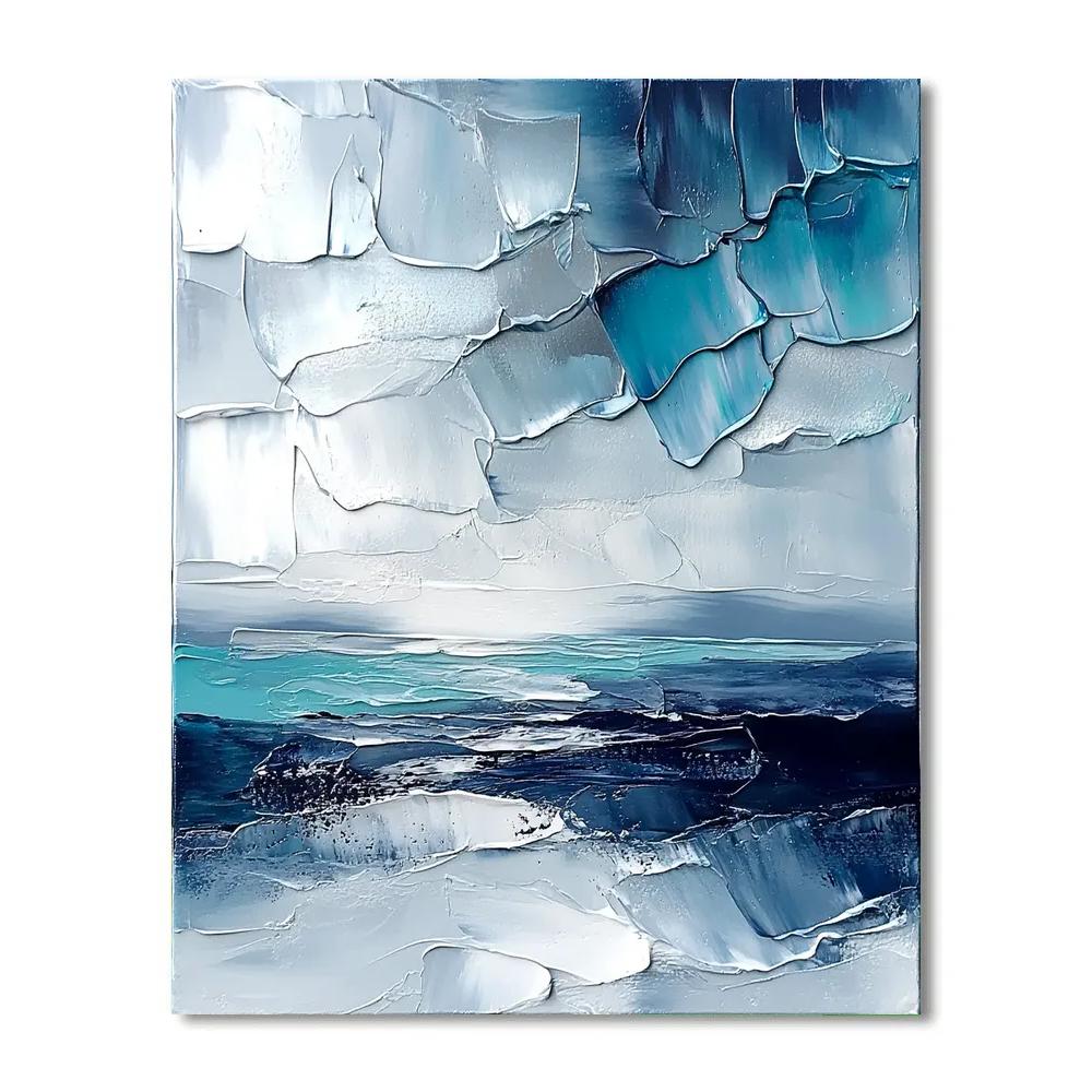 Jean-Paul Riopelle Inspired Northern Sky Mosaic Painting by numbers kit