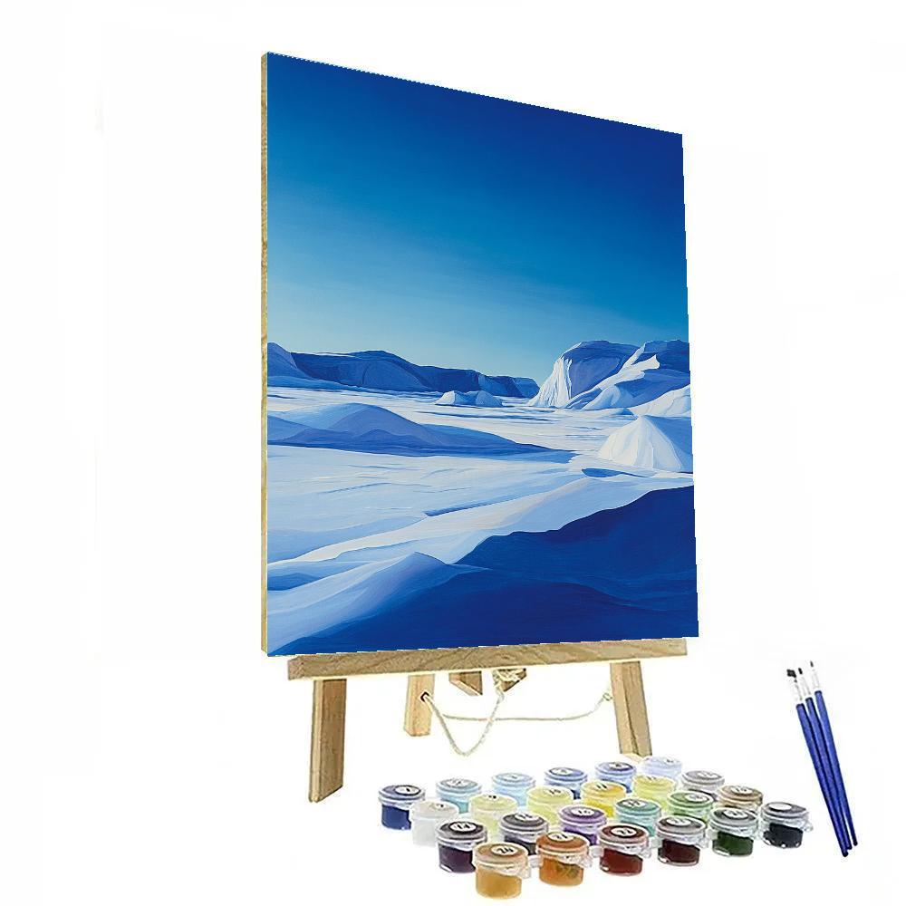 Lawren Harris Inspired Serene Northern Icefields paint by number
