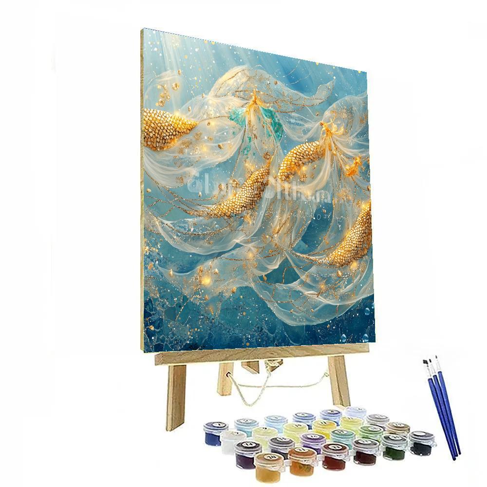 Klimt Inspired Ocean Dance DIY paint by numbers