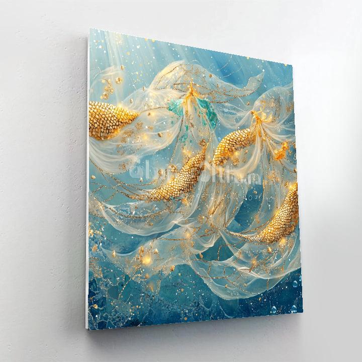 Klimt Inspired Ocean Dance DIY paint by numbers