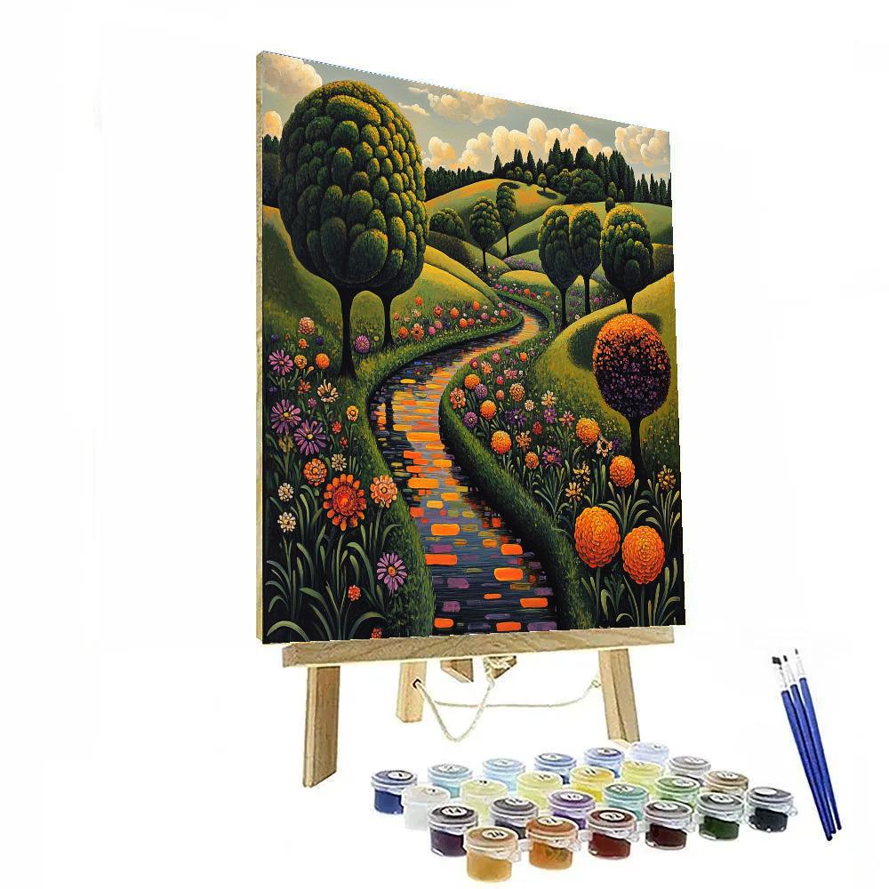 Dali Inspired Dreamscape Garden Painting by numbers kit