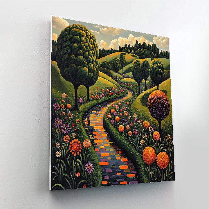 Dali Inspired Dreamscape Garden Painting by numbers kit