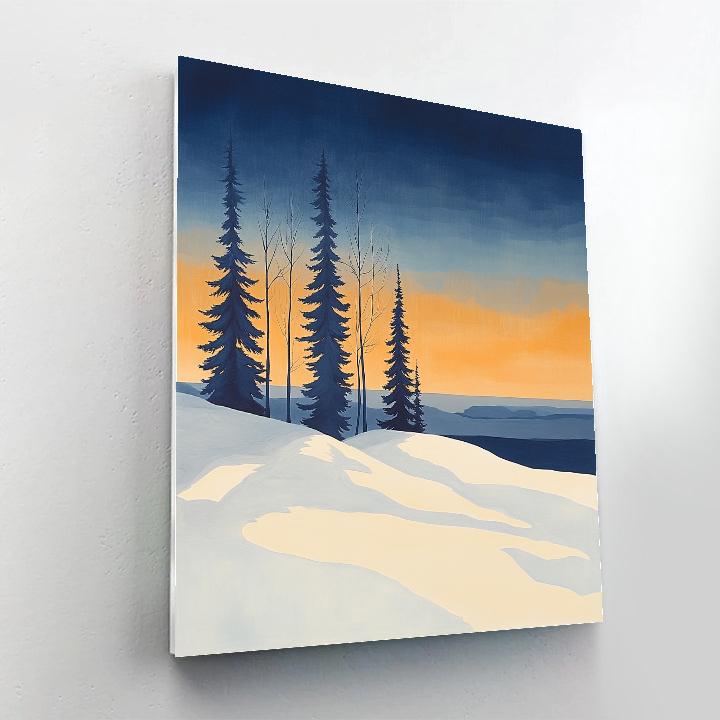 Lawren Harris Inspired Stark Winter Pine Horizon Painting by numbers kit