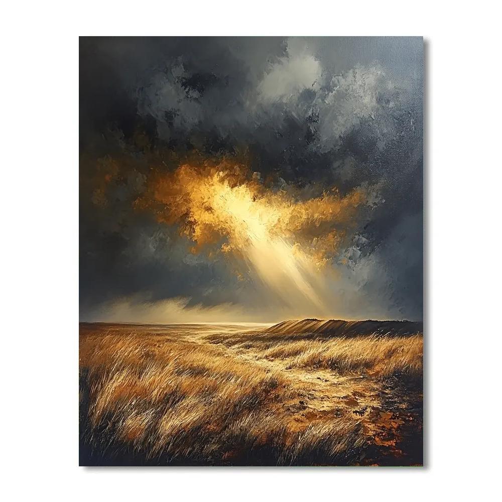 Rembrandt Inspired Storm Over Dutch Heath Paint by numbers kits