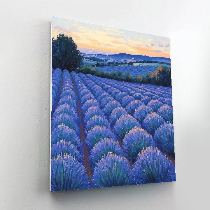 Paul Cézanne Inspired Lavender Dusk paint by numbers